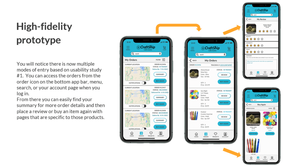 High-Fi User Flow