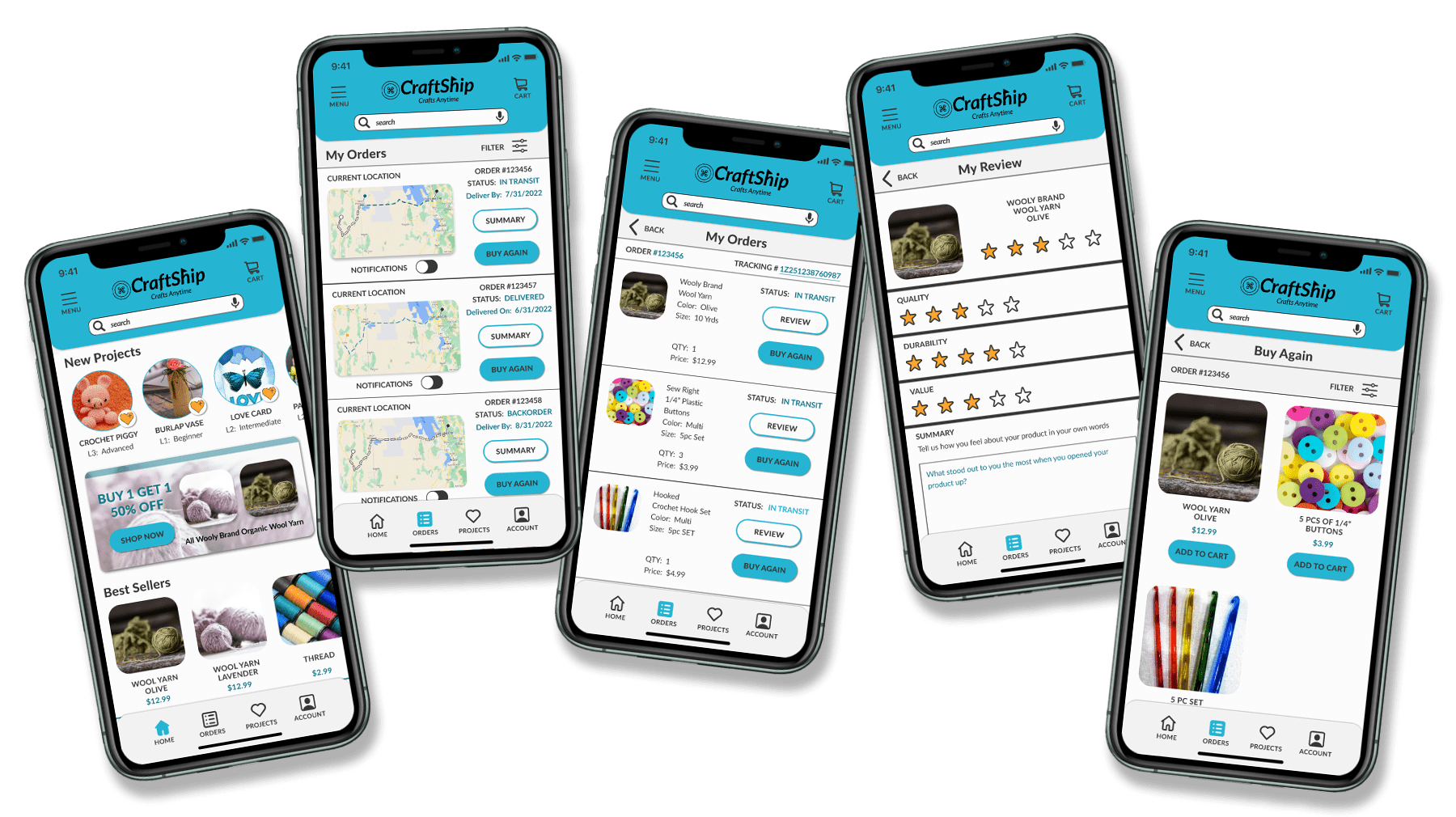 Craftship Mockups